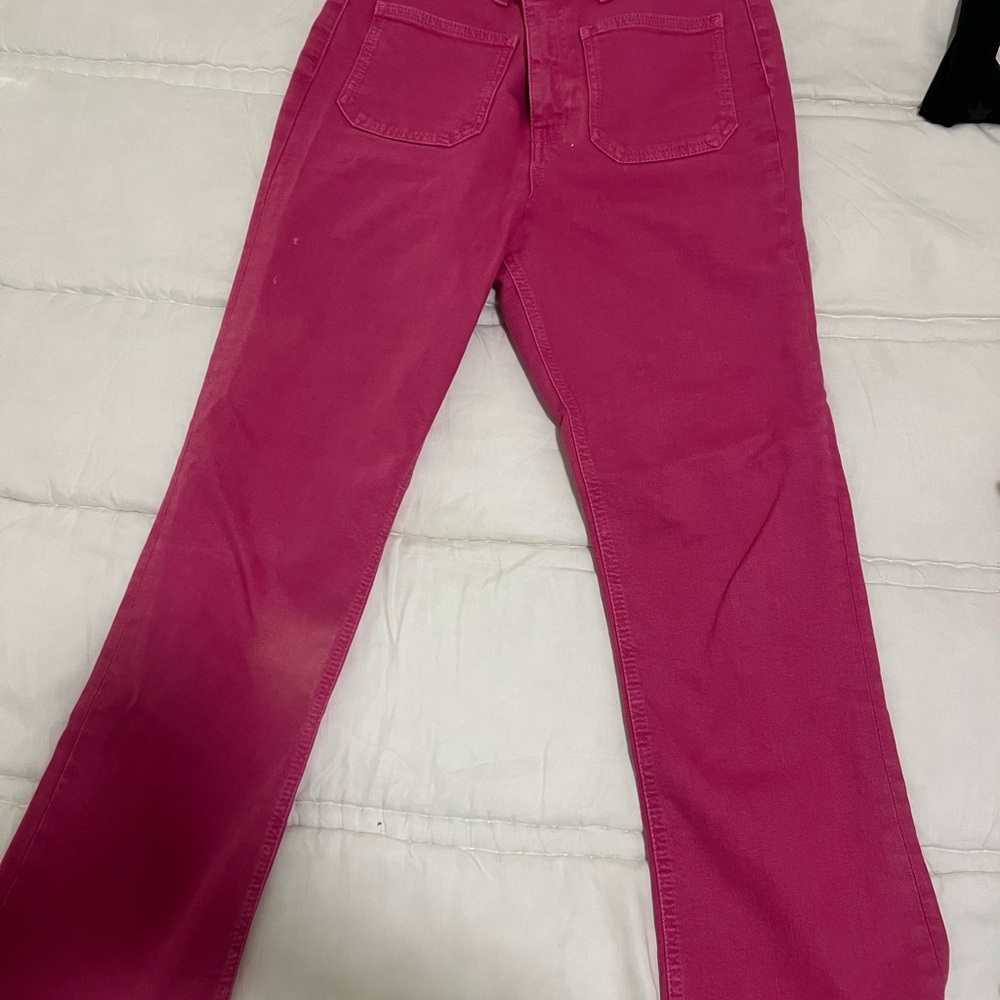 hot pink zara jeans